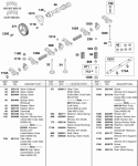 Rocker Shaft Camshaft Valves Diagram and Parts List for 433447-0215-E2  Briggs and Stratton Engine